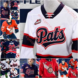 Op maat gemaakte Regina Pats Hockey Jersey Morgan Klimchuk Sam Steel Colten Teubert Brayden Barnett Luke Bateman Mens Youth Regina Jerseys