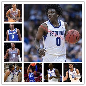 Maillot de basket-ball Seton Hall Pirates Kadary Richmond Al-Amir Dawes Alexis Yetna KC Ndefo Tray Jackson Tyrese Samuel Seton Hall Maillots cousus sur mesure pour hommes et jeunes