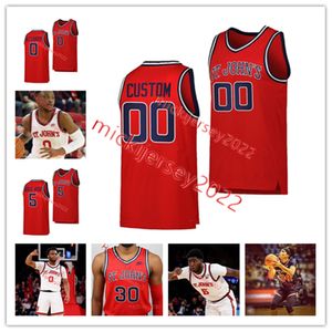 St. John's Red Storm Baskeball Jersey cosido personalizado para jóvenes 2 Shamorie Ponds 20 Chris Mullin 30 LJ Figueroa 11 David Caraher 23 Justin Cole St. John's Jerseys