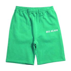 Aangepaste zomer casual gebreide zuur wassen katoen streetwear gewassen bedrukte strass grafische shorts