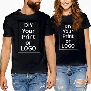 Aangepast T -shirt voor mannen Vrouwen maken uw ontwerp Tekst Afdrukken Originele hoogwaardige geschenken T -shirt Domans T -shirt 240403