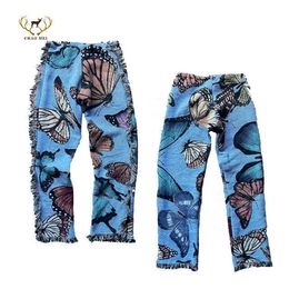 Pantalon de tapisserie personnalisé, pantalon pour femmes de grande taille, couverture tricotée Jacquard