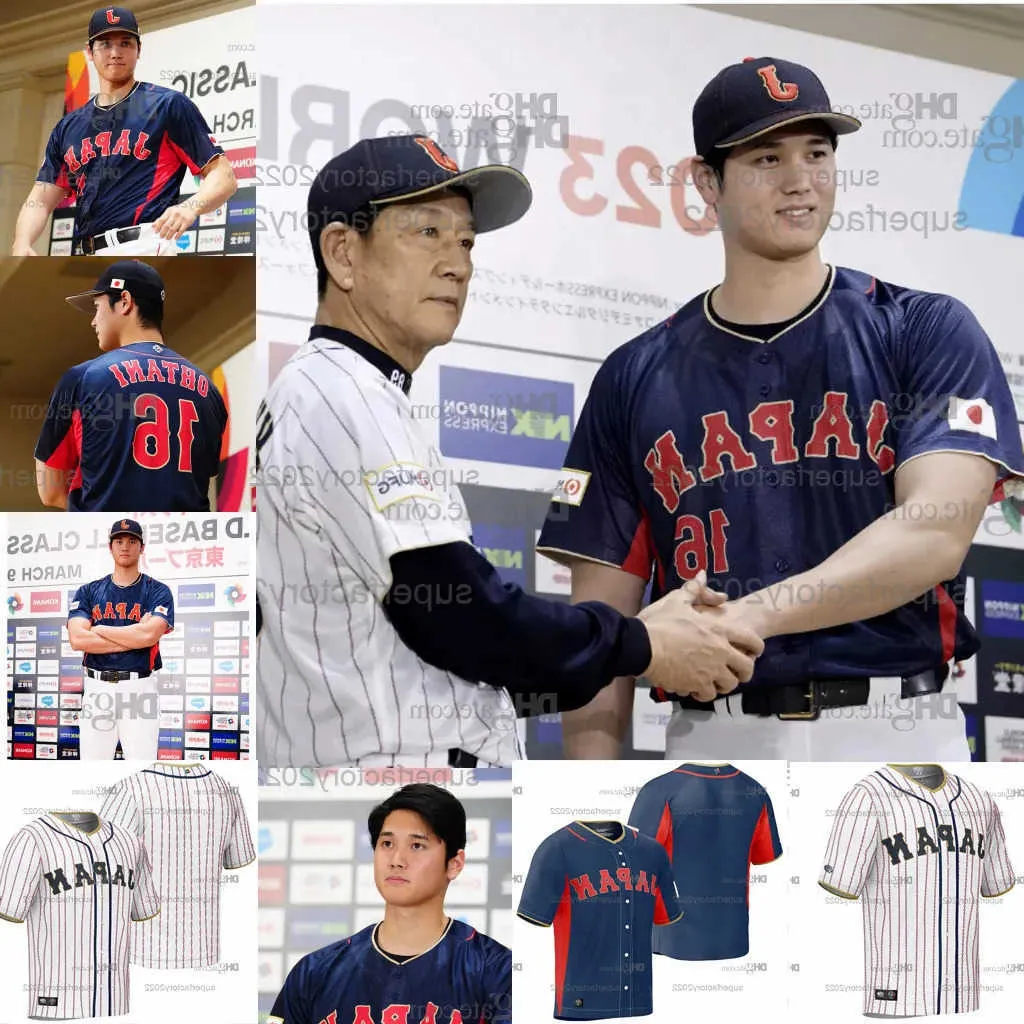 CUSTOM Team Japan Jersey 2023 World Baseball Classic Maillots WBC 16