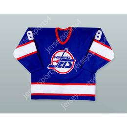 Maillot de hockey TEEMU SELANNE 8 WINNIPEG JETS personnalisé, nouveau haut cousu S-M-L-XL-XXL-3XL-4XL-5XL-6XL