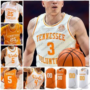 Custom Tennessee Volunteers 2024 Basketball Jerseys 3 Dalton Knecht 5 Zakai Zeigler 0 Jonas Aidoo 30 Josiah James 25 Santiago Vescovi Men Women Youth Kid Vols Jersey