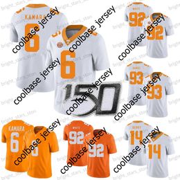 Personnalisé Tennessee Volunteers Football Jersey Alvin Kamara Peyton Manning Jabari Small Trevon Flowers NCAA College Mens Women Youth Orange