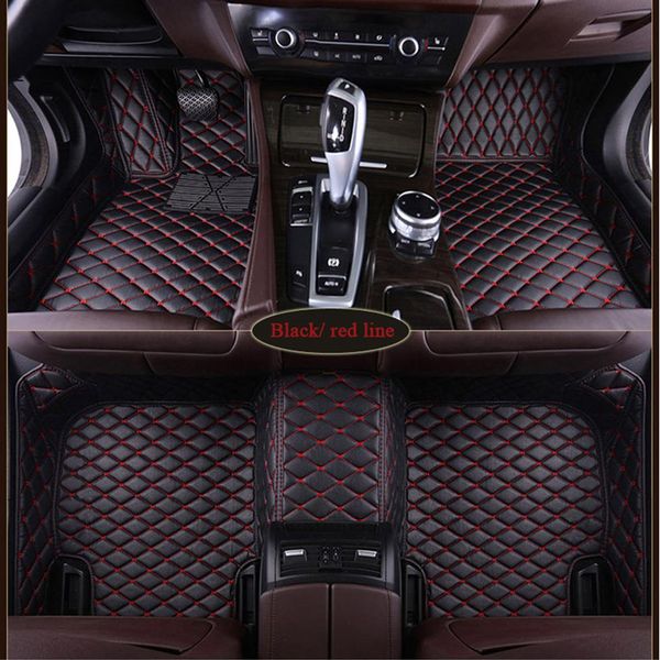 Personnalisé Tesla Model S Model X Fit Alfa Romeo Stelvio Stelvio Giulia PU cuir Protection imperméable Tapis de sol de voiture Car styling237a