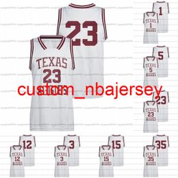 Custom Texas AM Aggies NCAA College Baloncesto Jersey Marcus Williams Danuel House Jr. Quenton Jackson Hassan Diarra Alex Caruso Manny