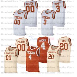 Maillots de basket-ball Texas College personnalisés 35 Durant 4 Greg Brown 1 Andrew Jones 50 Will Baker 3 Courtney Ramey