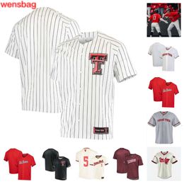 Personnalisé Texas Tech 28 Taber Fast 21 Mason Molina 32 Paroisse Trendan 40 Maillot de baseball Brendan Girton 44 Brandon Beckel 46 Ryan Free 42 Kyle Robinson 34 Zane Petty