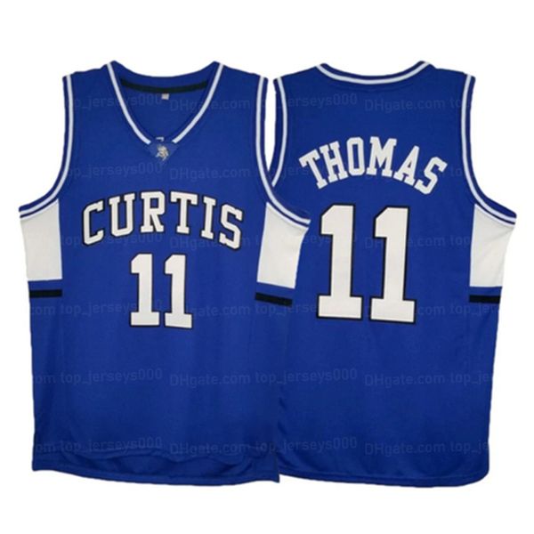 Maillot de basket-ball personnalisé Isaiah Thomas #11, bleu cousu avec n'importe quel nom et numéro, taille S-4XL