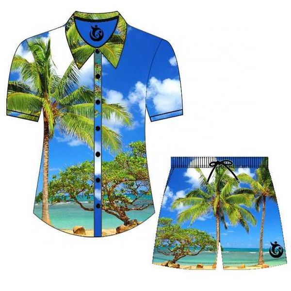 Maillot de bain personnalisé pour hommes, Design d'été au soleil, par Sublimation humide, short de plage, maillot de bain, chemises, ensemble de paires