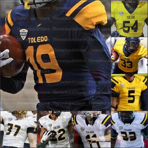 Custom Toledo College Football Jerseys Diontae Johnson Logan Woodside Eli Peters Carter Bradley Shakif Seymour Mitchell Guadagni