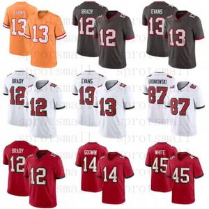 Camiseta de fútbol personalizada de Tom Brady para jóvenes Baker Mayfield Mike Evans Devin White Chris Godwin Kyle Trask Antoine Winfield Jr. Lavonte Carlton David III Vita Vea Sterns