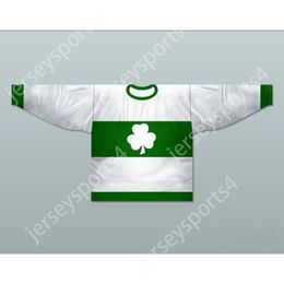 Réplique personnalisée du maillot de hockey des SHAMROCKS de TORONTO 1914-15 pour tout joueur ou numéro nouveau, surpiqué S-M-L-XL-XXL-3XL-4XL-5XL-6XL