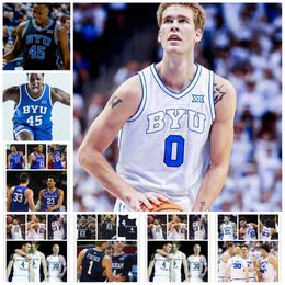 Personalizado Tredyn Christensen 2023 XII BYU Cougars Jersey de baloncesto Braeden Moore Tanner Toolson Richie Saunders Atiki Ally Atiki Trevin Knell BYU Jerseys