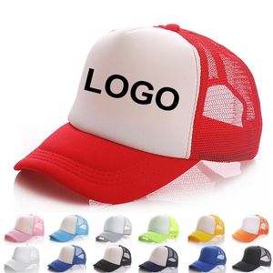 Chapeau de camionneur personnalisé incurvé Snapbacks casquettes de baseball réglables broderie impression logo adulte hommes femmes enfants taille disponible 22 couleurs