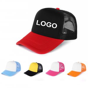 Aangepaste trucker hoeden petten snapbacks heren dames volwassenen kinderen mesh honkbal petten elk logo