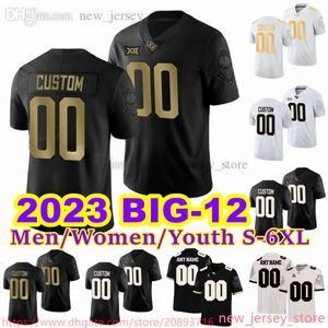 2023 BIG-12 Custom S-6XL NCAA UCF Knights voetbalshirt 88 Josh Celiscar 55 Waltclaire Flynn Jr. 10 John Rhys 1 Javon Baker 2 Lee Hunter 2 Hudson gestikte truien