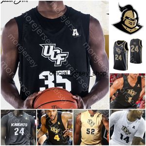 Personnalisé UCF Knights Basketball Jersey NCAA College Collin Smith Ceasar DeJesus Darin Green Jr. Dazon Ingram Dre Fuller Jr. Frank Bertz Mahan