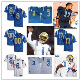 Maillot de football personnalisé UCLA Bruins cousu 53 Christian Burkhalter 31 Deshun Murrell 18 Keontez Lewis 68 Noah Pulealii 32 William Nimmo Jr. John Ward Isaiah Newcombe