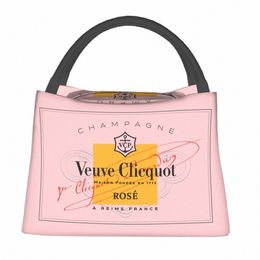 Personnalisé V-Veuvs C-Clicquots Sac à lunch Fi Portable Zipper Lunch Box Pique-nique Sac isotherme Fi Oxford Fourre-tout thermique Sacs à main 17F9 #