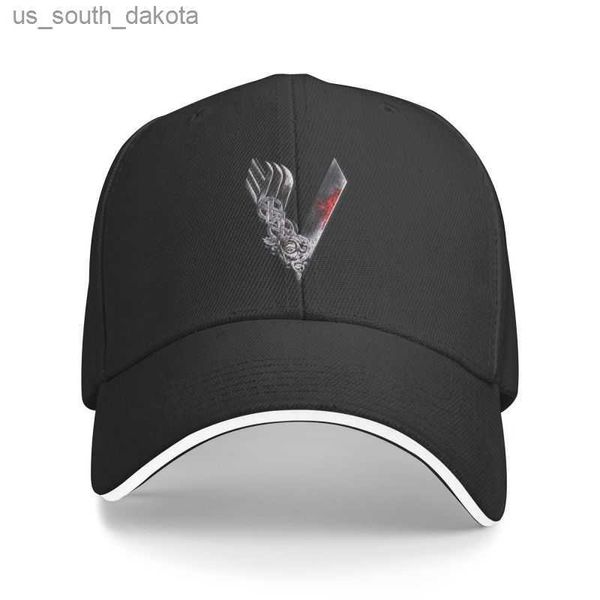 Gorra de béisbol vikinga V personalizada para hombres y mujeres, camiseta transpirable Valhalla Odin, sombrero de papá Ragnar Lothbrok, ropa de calle L230523