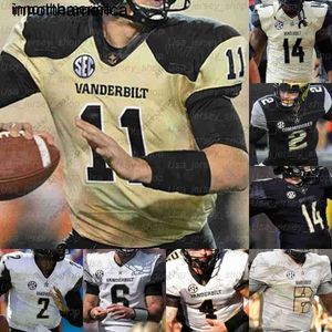 Camisetas de fútbol universitarias personalizadas de Vanderbilt Commodores Chris Williams Deuce Wallace Keyon Brooks 32 Sarah Full