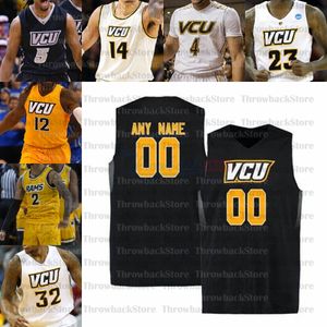 Camisetas de baloncesto universitarias VCU personalizadas 2 Marcus Evans 14 Santos-Silva 4 Corey Douglas 23 Issac Vann