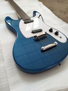 Guitare électrique Custom Ventures Johnny Ramone '65 Reissue Mark II Metallic Blue, Zero 0 Fret, micros à simple bobinage, accordeurs Grover