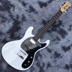 Aangepaste ondernemingen Johnny Ramone Mosriet Mark II White Electric Guitar Tune-A-Matic Stop Tail Staartje