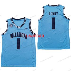 Personnalisé Villanova Lowry Basketball Jersey Men's All Stitched Blue N'importe quelle taille 2XS-5XL Nom et numéro