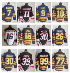 AANGEPASTE Vintage CCM Dominik Hasek Sabres Hockey Jersey RICK MARTIN Derek Roy Gilbert Perreault Dale Hawerchuk Danny Gare Rasmus Dahlin Ryan M