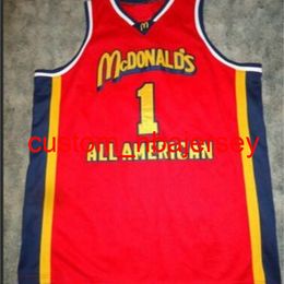 Vintage personnalisé Tracy McGrady McDonald All American College Basketball Jersey SIZE S-4XL OU CUSTOM TOUT NOM ou NUMER Jersey