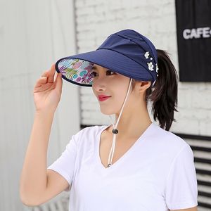 Casquette de visière personnalisée pour femmes Chapeau de sport en gros d'usine Chapeaux de soleil d'activités de porte à bon prix