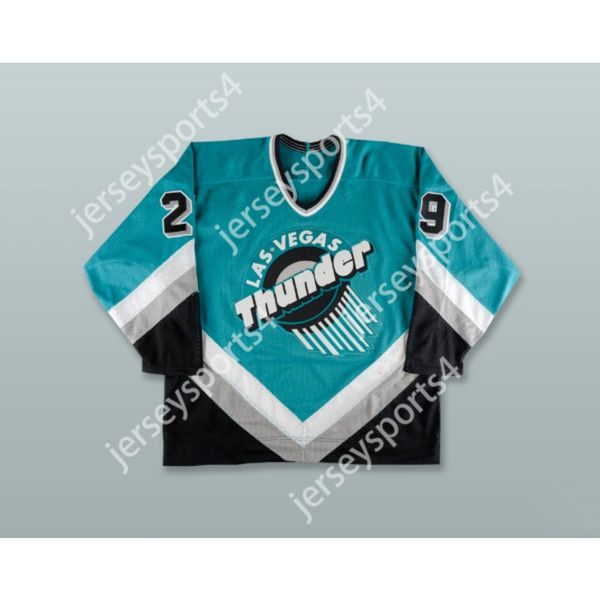 Personnalisé VLADIMIR TSYPLAKOV 29 LAS VEGAS THUNDER TEAL HOCKEY JERSEY NOUVEAU Top cousu S-M-L-XL-XXL-3XL-4XL-5XL-6XL