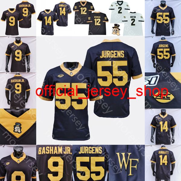 Custom Wake Forest Demon Demon Diacons Football Jersey NCAA COLEGE Carlos Basham Jr. Hartman Beal-Smith Roberson Ellison Christian Turner A.T.