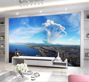 Aangepaste behang 3d muurschilderingen zuid landschap shock real shot tv achtergrond behang