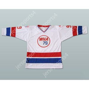 Aangepaste WHA ALL-STAR WAYNE GRETZKY 99 HOCKEY JERSEY 1979 NIEUW ELKE MAAT NIEUW Top gestikt S-M-L-XL-XXL-3XL-4XL-5XL-6XL