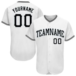 Jersey de béisbol auténtico de plata negro-plata personalizada