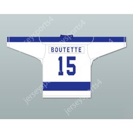 Boutette blanco personalizado 15 Toronto Bay Hojas de hockey Jersey Nueva ed S-M-L-XL-XXL-3XL-4XL-5XL-6XL