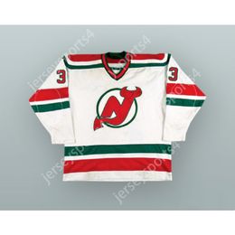 Maßgeschneidertes WEISSES HANNU KAMPPURI 33 NEUES HOCKEY-JERSEY-JERSEY, NEU oben genäht S-M-L-XL-XXL-3XL-4XL-5XL-6XL