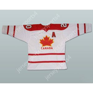 White personnalisé en rouge Stripe Canada 20 Jersey de hockey Nouveau haut Ed S-M-L-XL-XXL-3XL-4XL-5XL-6XL