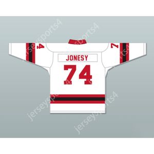 Personnalisé BLANC JONESY 74 LETTERKENNY IRLANDAIS ALTERNATE HOCKEY JERSEY NOUVEAU Top Cousu S-M-L-XL-XXL-3XL-4XL-5XL-6XL