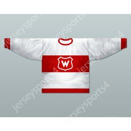Maillot de hockey personnalisé blanc MONTREAL WANDERERS 1909-10 NOUVEAU Top cousu S-M-L-XL-XXL-3XL-4XL-5XL-6XL