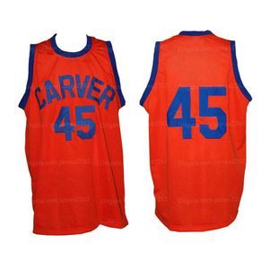White Shadow White Warren Coolidge Carver High School Basketball Jersey Men's All Ed Orange Numéro Numéro XXS-6XL