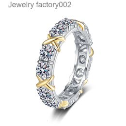 Bijoux Moissanite personnalisés D VVS1, pierre de diamant blanc, bagues de fiançailles et d'éternité pour femmes, 2mm/4mm, vente en gros