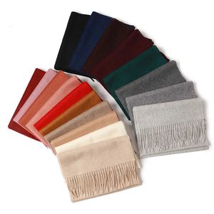 Foulards en cachemire pur 100% pour femmes et hommes, personnalisés, châles de styliste de luxe, longs pompons, en laine pashmina, pour hommes et femmes