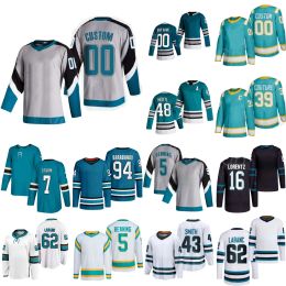 CUSTOM Frauen Männer Jugend Hockey 5 Matt Benning Trikot 16 Steven Lorentz 43 Will Smith 39 Logan Couture 48 Tomas Hertl 94 Barabanov 62 Kevin La