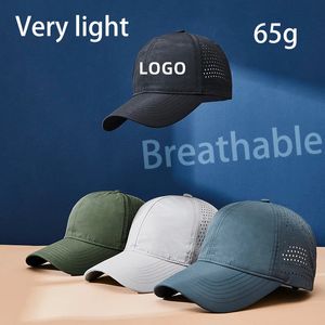 Casquettes de Baseball personnalisées pour femmes, sport d'été, Gorras, séchage rapide, étanche, Protection solaire, chapeau de camionneur en maille pour hommes, 240117